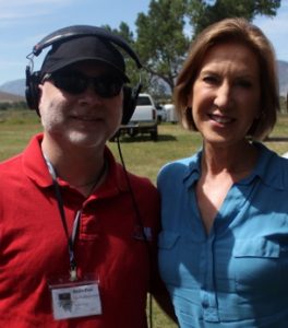 Boz with former HP CEO Carly Fiorina