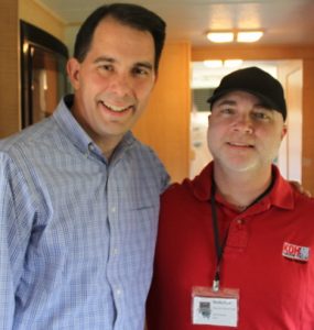 Boz with Wisconsin Governor Scott Walker
