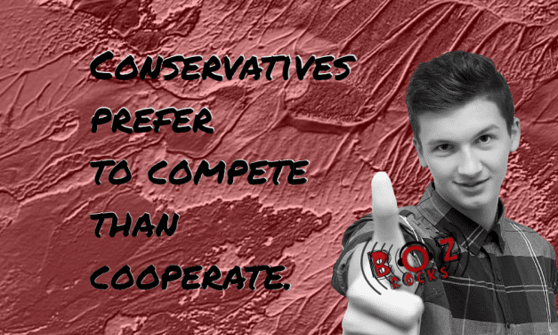 Conservatives Prefer to Compete than Cooperate